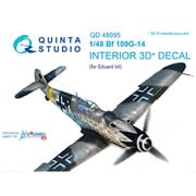 Bf109G-14 内装3Dデカール （エデュアルド用） [1/48スケール デカール]