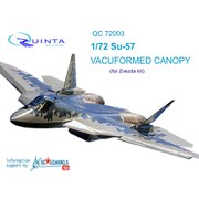 Su-57 バキュームキャノピー （ズべズダ用） [1/72スケール ディテールアップパーツ]