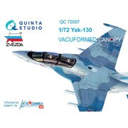 Yak-130 バキュームキャノピー （ズべズダ用） [1/72スケール ディテールアップパーツ]