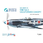 Yak-3 バキュームキャノピー （ズべズダ用） [1/48スケール ディテールアップパーツ]