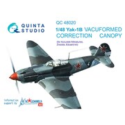 Yak-1B バキュームキャノピー （ズべズダ/エデュアルド用） [1/48スケール ディテールアップパーツ]