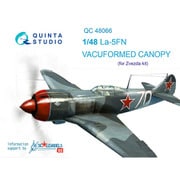 La-5FN バキュームキャノピー （ズべズダ用） [1/48スケール ディテールアップパーツ]