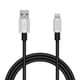 USB Type-A to Lightningケーブル 耐久仕様 MFI認証 アルミコネクタ 1.0m グレー MPA-XUALPSA10GY