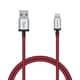 USB Type-A to Lightningケーブル 高耐久 MFI認証 ナイロン 0.7m レッド MPA-XUALSA07RD