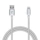 USB Type-A to Lightningケーブル 高耐久 MFI認証 ナイロン 0.7m ホワイト MPA-XUALSA07WH