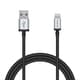 USB Type-A to Lightningケーブル 高耐久 MFI認証 ナイロン 1.2m ブラック MPA-XUALSA12BK
