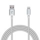 USB Type-A to Lightningケーブル 高耐久 MFI認証 ナイロン 2.0m ホワイト MPA-XUALSA20WH