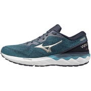 J1GC210942 WAVE SKYRISE 2 275 [メンズ ランニングシューズ ブルー×ゴールド×ネイビー]