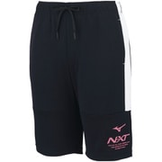 32JD121114 N-XT ウォームアップハーフパンツ XL [メンズ ジャージ ダークネイビー×ホワイト]