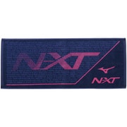 32JY110314 NXTフェイスタオル（ハコイリ） [スポーツタオル ネイビー×ピンク]
