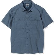キャニオンソリッドショートスリーブシャツ Canyon Solid Short Sleeve Shirt OE7044 445 Northern Blue Sサイズ [アウトドア シャツ メンズ]