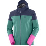 エックスエー 2.5L ウォータープルーフ ジャケット XA 2.5L WATERPROOF JACKET LC1540300 PACIFIC/NIGHT SKY/FUCHSIA RED Sサイズ [アウトドア レインジャケット メンズ]