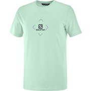 サロモン コットン ティー SALOMON COTTON TEE M LC1507500 HARBOR GRAY/ASHLEY BLUE/EBONY Sサイズ [アウトドア カットソー メンズ]