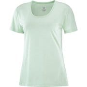 アジャイル ショートスリーブ ティー AGILE SS TEE W LC1483300 OPAL BLUE/HARBOR GRAY/HEATHER Sサイズ [ランニングシャツ レディース]