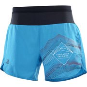 エックスエー ショーツ XA SHORT W LC1537200 TRANSCEND BLUE/PRINT Mサイズ [ランニングウェア ショートパンツ レディース]