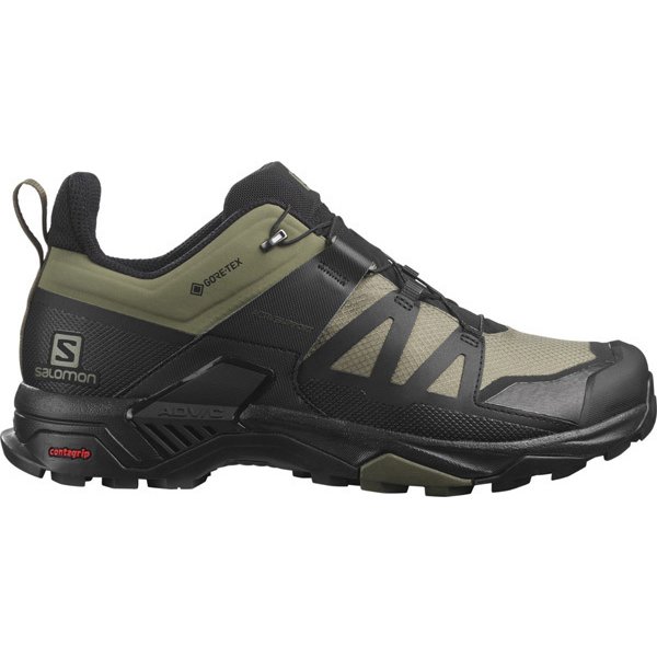 サロモン SALOMON  X ULTRA 4 WIDE GORE-TEX L41386500 DEEP LICHEN GREEN/BLACK/OLIVE NIGHT 26.5cm [ハイキングシューズ メンズ]