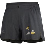 センス エアロ 4 ショーツ SENSE AERO 4'' SHORT M LC1542400 BLACK/WHITE/AUTUMN BLAZE Sサイズ [ランニングウェア ショートパンツ メンズ]
