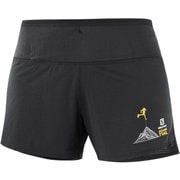 センス ショーツ SENSE SHORT W LC1541400 BLACK/WHITE/AUTUMN BLAZE Mサイズ [ランニングウェア ショートパンツ レディース]