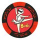 MK0077 [おもしろゴルフマーカーー Birdie レッド カジノチップマーカー]