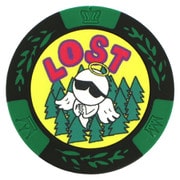 MK0071 [おもしろゴルフマーカー LOST カジノチップマーカー]