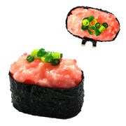 MK0275 [食品サンプルマーカー ネギトロ ブラック/ピンク]