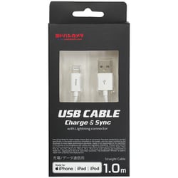 ヨドバシカメラオリジナル Lightning USBケーブル ストレートタイプ 1.0m ホワイト YDC-UDL100W