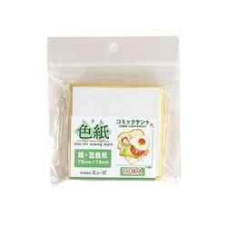 色紙パック 姫・豆色紙 76×76mm コミックケント 10枚入 SDB-MCK-S