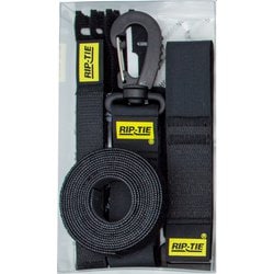 RIP-TIE デスク周りケーブル管理セットミディアムパック 黒 CR-M-BK