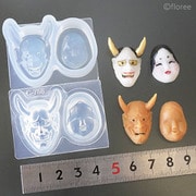 C-755 ソフトモールド 般若＆おかめのお面 (大） [型取用品]