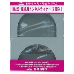HA-20 トンネルポータル 複線用トンネルライナー（2個入） [鉄道模型用レイアウト用品]