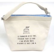 ワンハンドルランチバッグ PARIS ナチュラル