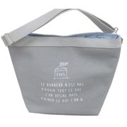 ワンハンドルランチバッグ PARIS グレー