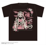 鬼滅の刃 ボトル入りTシャツ F柄 竈門禰豆子 Black kids [キャラクター衣料品]