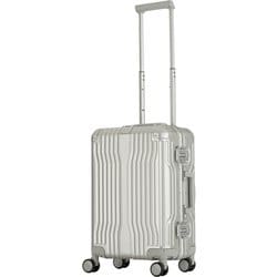 スーツケース 旅行日数目安：1～2泊 35L TSAロック搭載 機内持ち込み可 アルミニウムボディ・ダブルキャスターフレームキャリー シルバー 1512-48-SL