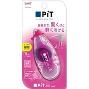 テープのり ピットエアー ミニ つめ替えタイプ 幅6mm×11m ピンク PN-CASC80