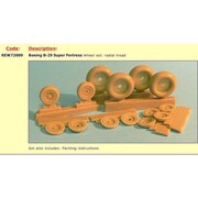 72009 1/72 ディテールアップパーツ B-29 ストレートトレッドホイール [プラモデル用パーツ]