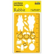 カードサイズテンプレート ウサギ 8822-837
