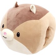 まあるいフォルムがかわいい 指先まであったかハンドモフ 抱き枕 もちもちクッション シマリス MTP333