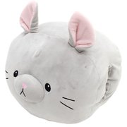 まあるいフォルムがかわいい 指先まであったかハンドモフ 抱き枕 もちもちクッション チンチラ MTP335