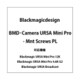 Camera URSA Mini Pro - Mnt Screws PL