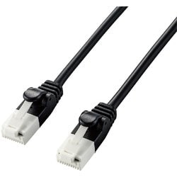やわらかLANケーブル/CAT6A/爪折れ防止/5.0m/ブラック LD-GPAYT/BK50