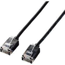 LANケーブル/CAT6A/スーパースリム/2.0m/ブラック LD-GPASS/BK2