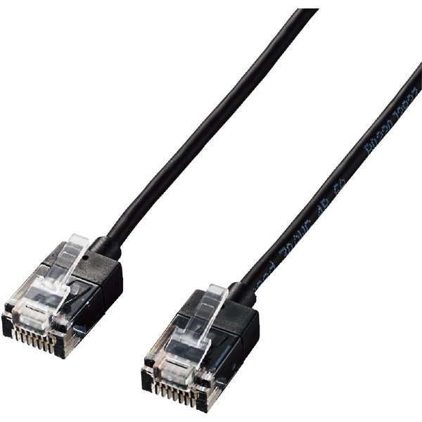LANケーブル/CAT6A/スーパースリム/5.0m/ブラック LD-GPASS/BK5