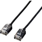 LANケーブル/CAT6A/スーパースリム/1.0m/ブラック LD-GPASS/BK1