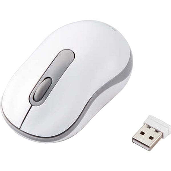 ワイヤレスマウス 無線（2.4GHz）接続 静音 3ボタン 光学式 小型 軽量 左右対称 重さ47.5g 抗菌 Windows 11/Mac対応 ホワイト M-DY10DRSKWH