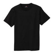 HM1T104-090-XL [HANES(ヘインズ) PERFECT WEIGHT クルーネックTシャツ TEC COMFORTGEAR ブラック XLサイズ]