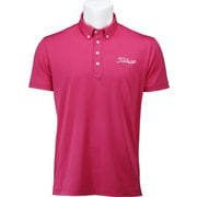TSMC2000PK-M [ゴルフウェア メンズ 半袖ポロシャツ ストレッチスムースシャツ ツアーフラッグシップモデル 2000 SHIRT TF BASIC ピンク Mサイズ 2021年モデル]