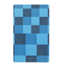 下敷き moleskine（モレスキン） ラージ用 チェック柄 ブルー wk-0046-11-12