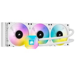 CORSAIR iCUE H150i ELITE CAPELLIX 簡易水冷 iCUE H150i ELITE CAPELLIX XT Liquid CPU Cooler, White