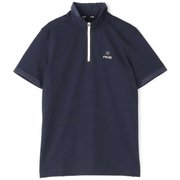 621-1168001-120-L [ゴルフウェア メンズ ハーフジップモックネックシャツ Lサイズ ネイビー]